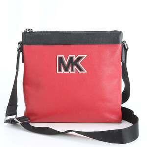 Michael Kors MK Logo Leather Shoulder Bag Messenger Tote for Men